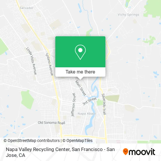 Mapa de Napa Valley Recycling Center