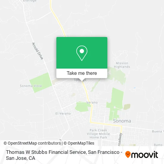 Mapa de Thomas W Stubbs Financial Service