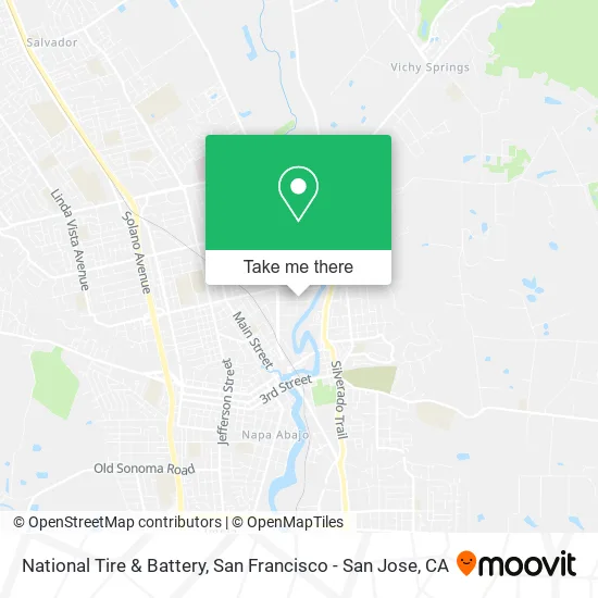 National Tire & Battery map