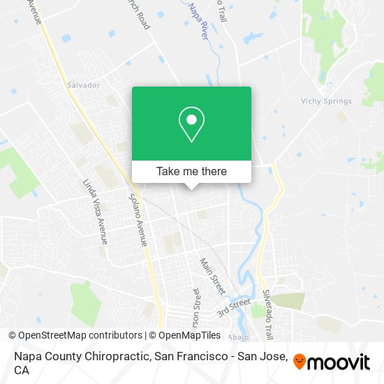 Mapa de Napa County Chiropractic