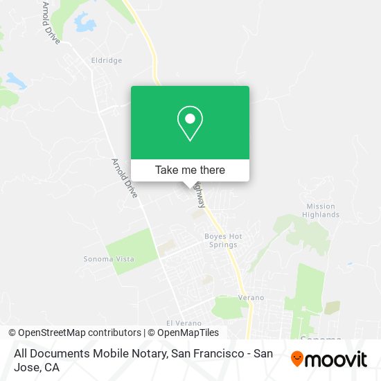 Mapa de All Documents Mobile Notary