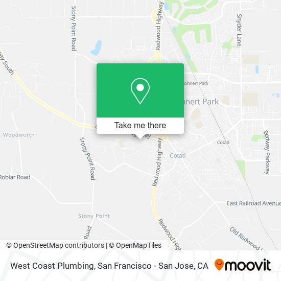 West Coast Plumbing map