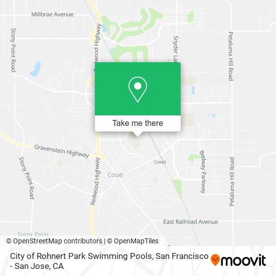 Mapa de City of Rohnert Park Swimming Pools