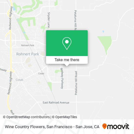 Wine Country Flowers map
