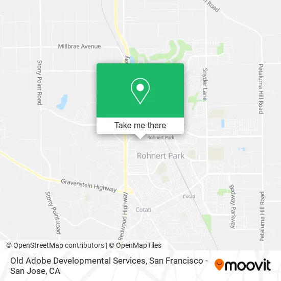 Mapa de Old Adobe Developmental Services