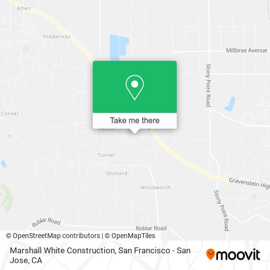 Marshall White Construction map