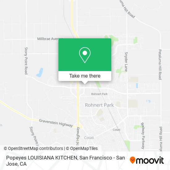 Popeyes LOUISIANA KITCHEN map