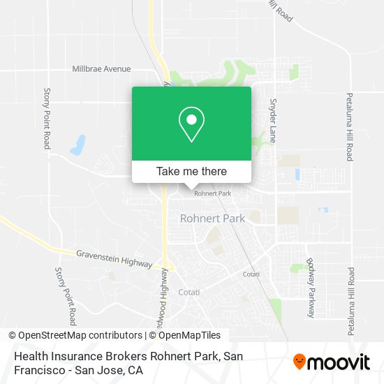 Mapa de Health Insurance Brokers Rohnert Park