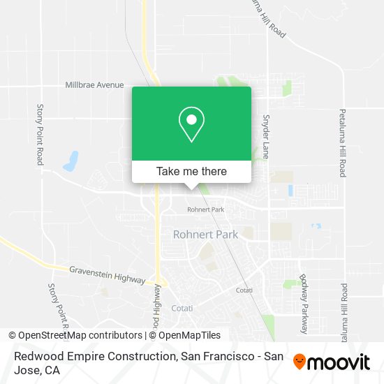 Redwood Empire Construction map