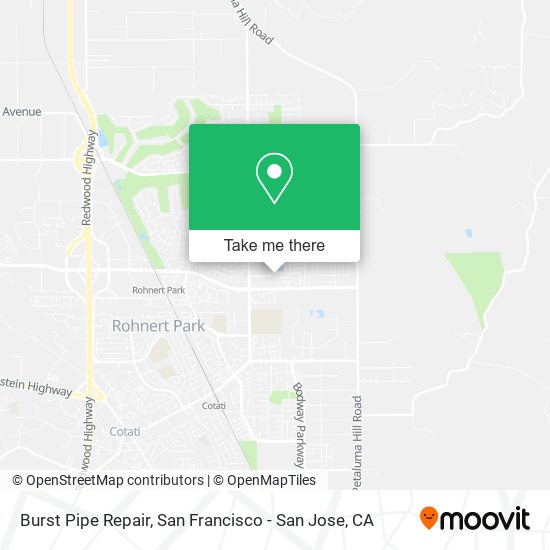 Mapa de Burst Pipe Repair