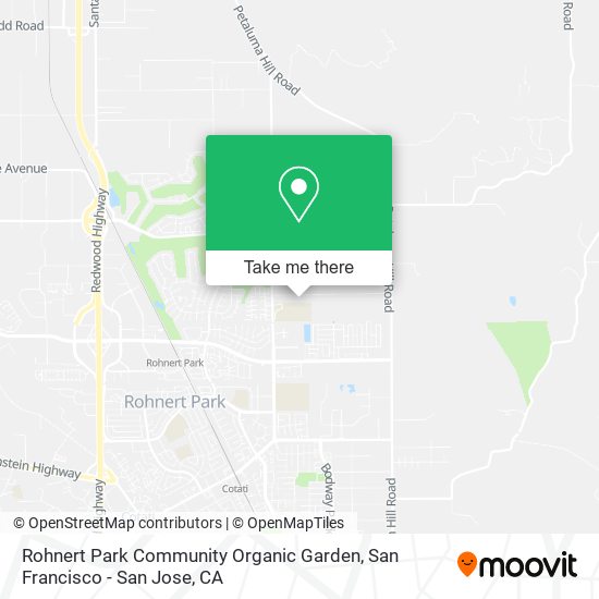 Rohnert Park Community Organic Garden map