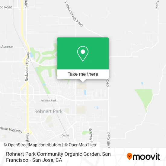 Rohnert Park Community Organic Garden map