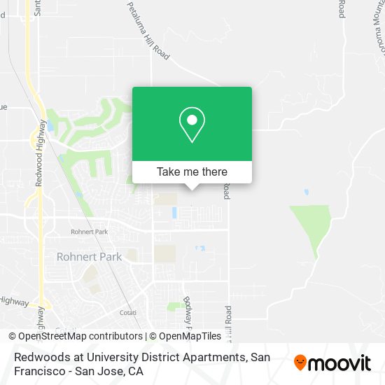 Redwoods at University District Apartments map