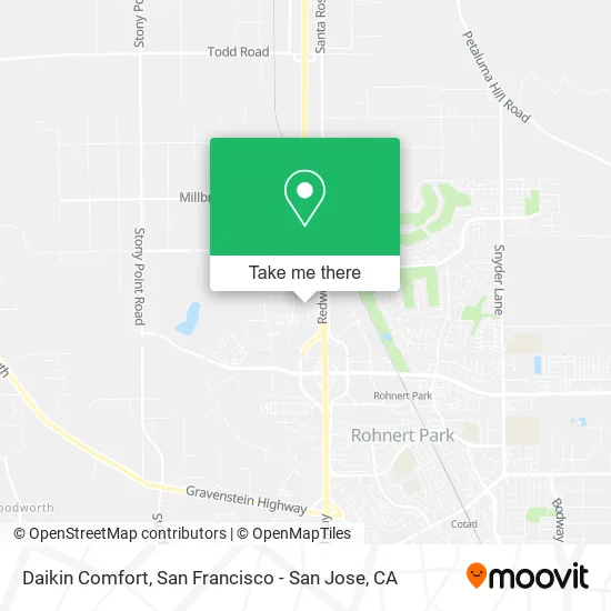 Mapa de Daikin Comfort