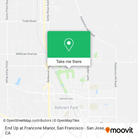 End Up at Francone Manor map