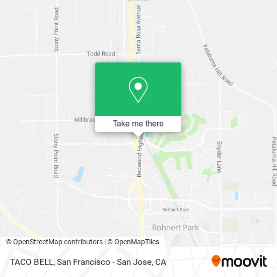 Mapa de TACO BELL