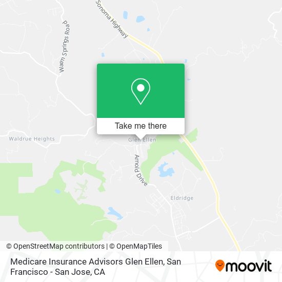 Mapa de Medicare Insurance Advisors Glen Ellen