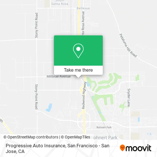Mapa de Progressive Auto Insurance