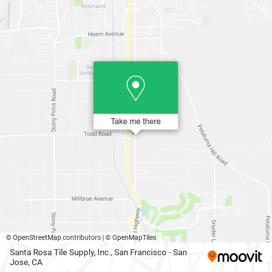 Mapa de Santa Rosa Tile Supply, Inc.