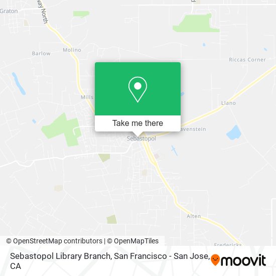 Sebastopol Library Branch map