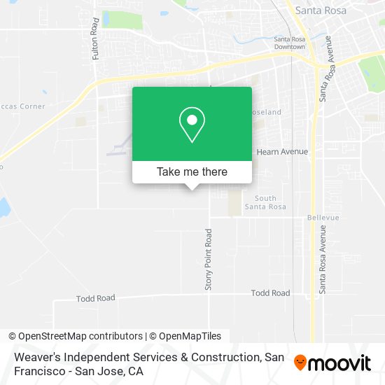 Weaver's Independent Services & Construction map