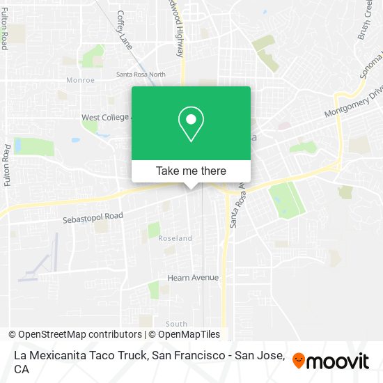 La Mexicanita Taco Truck map