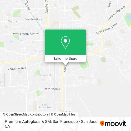 Premium Autoglass & SM map