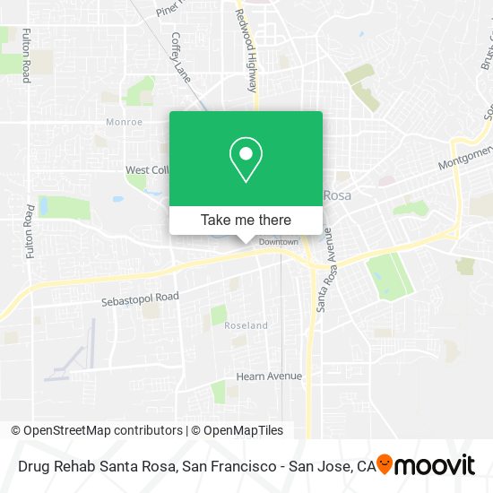 Drug Rehab Santa Rosa map