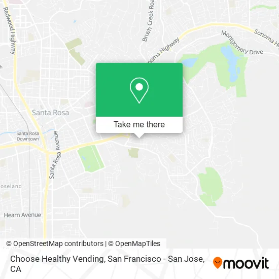Mapa de Choose Healthy Vending