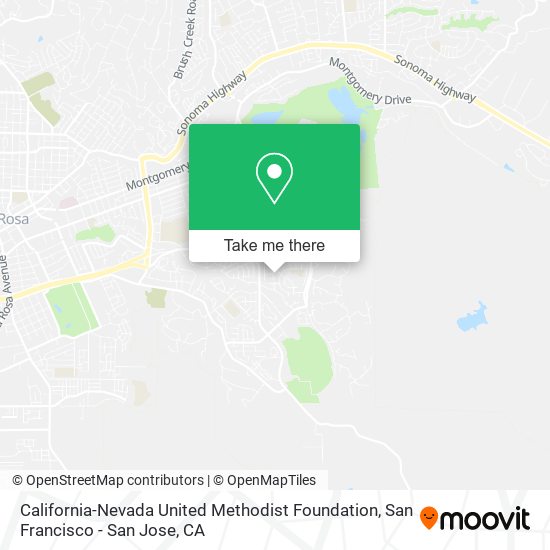 California-Nevada United Methodist Foundation map