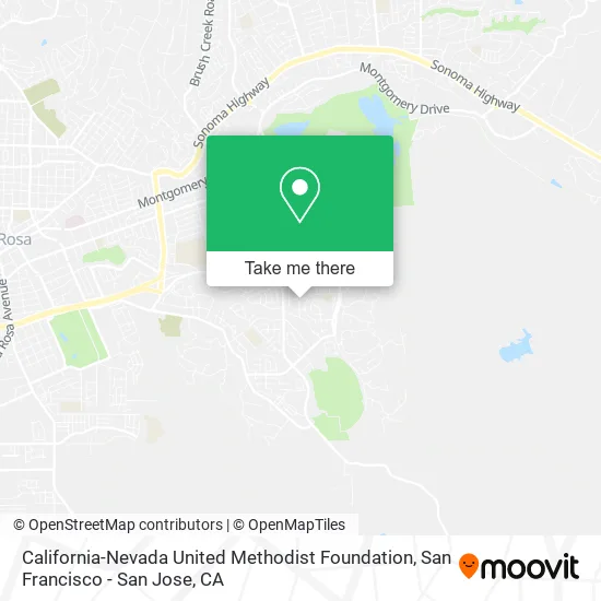 Mapa de California-Nevada United Methodist Foundation