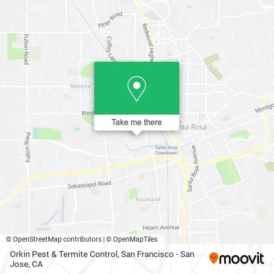 Mapa de Orkin Pest & Termite Control