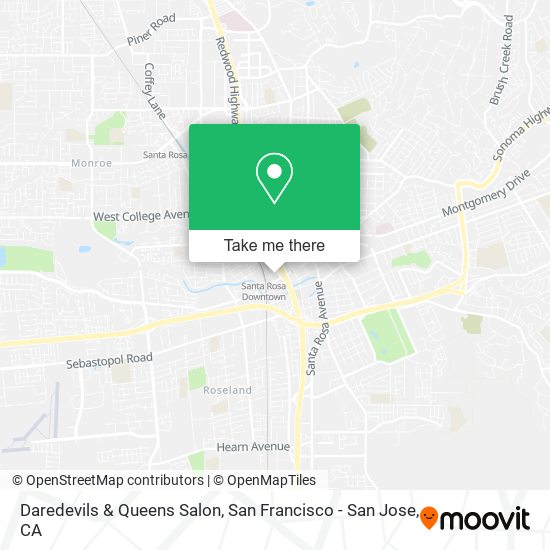 Daredevils & Queens Salon map