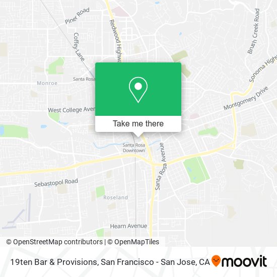 Mapa de 19ten Bar & Provisions