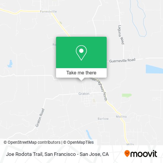 Mapa de Joe Rodota Trail