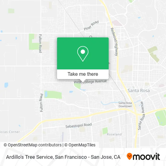Mapa de Ardillo's Tree Service