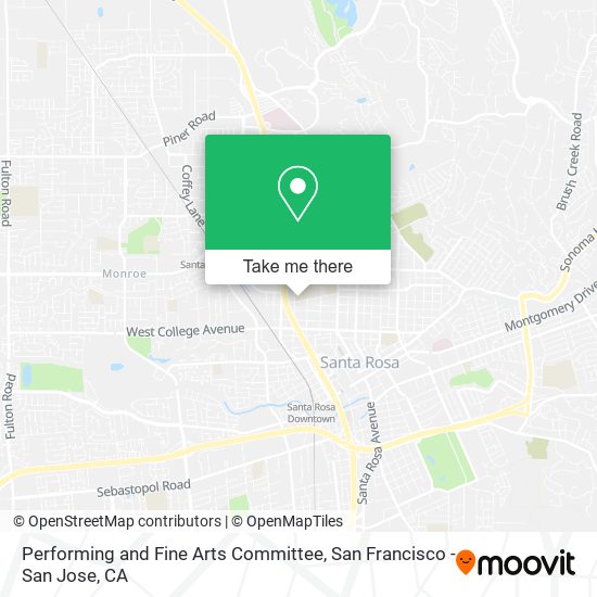 Mapa de Performing and Fine Arts Committee