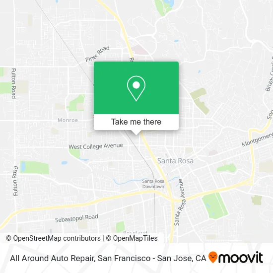 All Around Auto Repair map