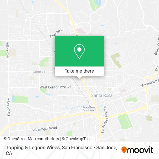 Topping & Legnon Wines map