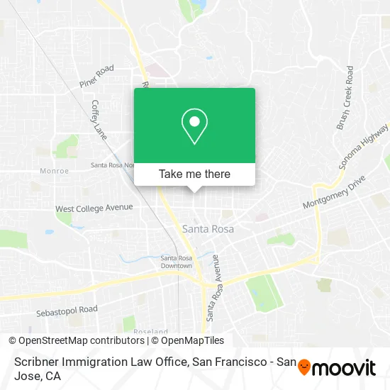 Mapa de Scribner Immigration Law Office