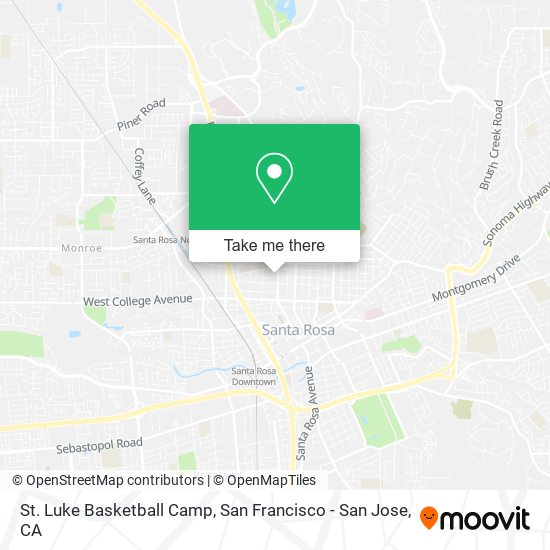 St. Luke Basketball Camp map