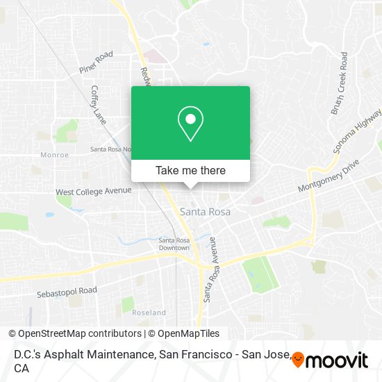 Mapa de D.C.'s Asphalt Maintenance