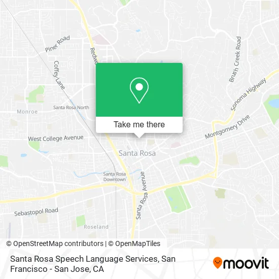 Mapa de Santa Rosa Speech Language Services