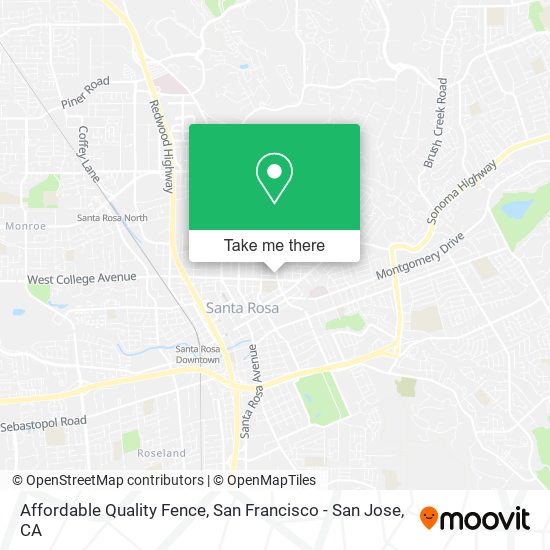 Affordable Quality Fence map