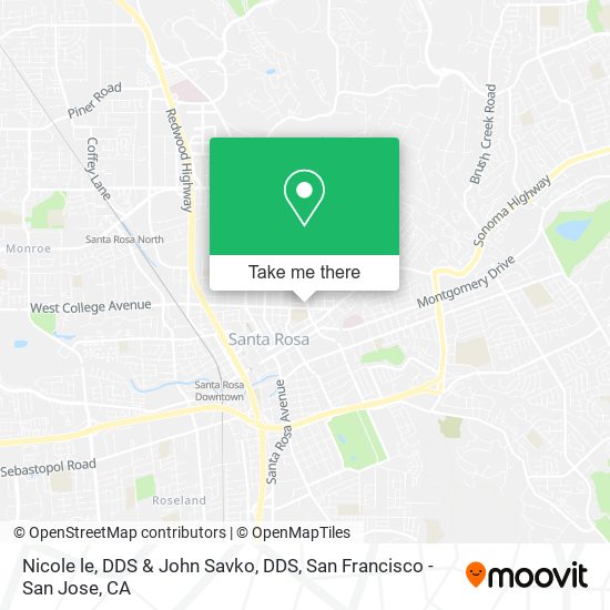 Nicole le, DDS & John Savko, DDS map