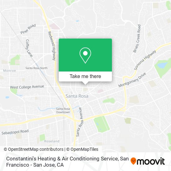 Constantini's Heating & Air Conditioning Service map
