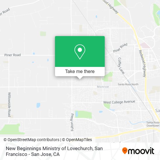 Mapa de New Beginnings Ministry of Lovechurch