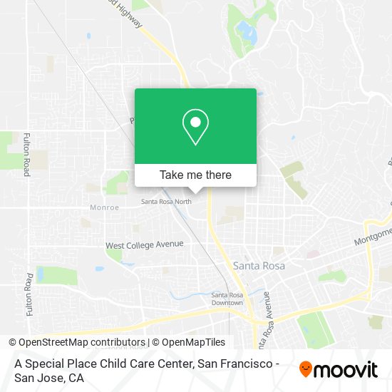 A Special Place Child Care Center map