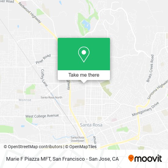 Marie F Piazza MFT map