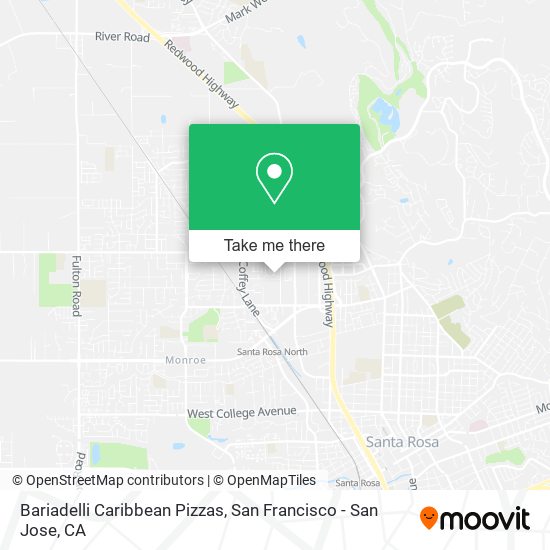 Mapa de Bariadelli Caribbean Pizzas